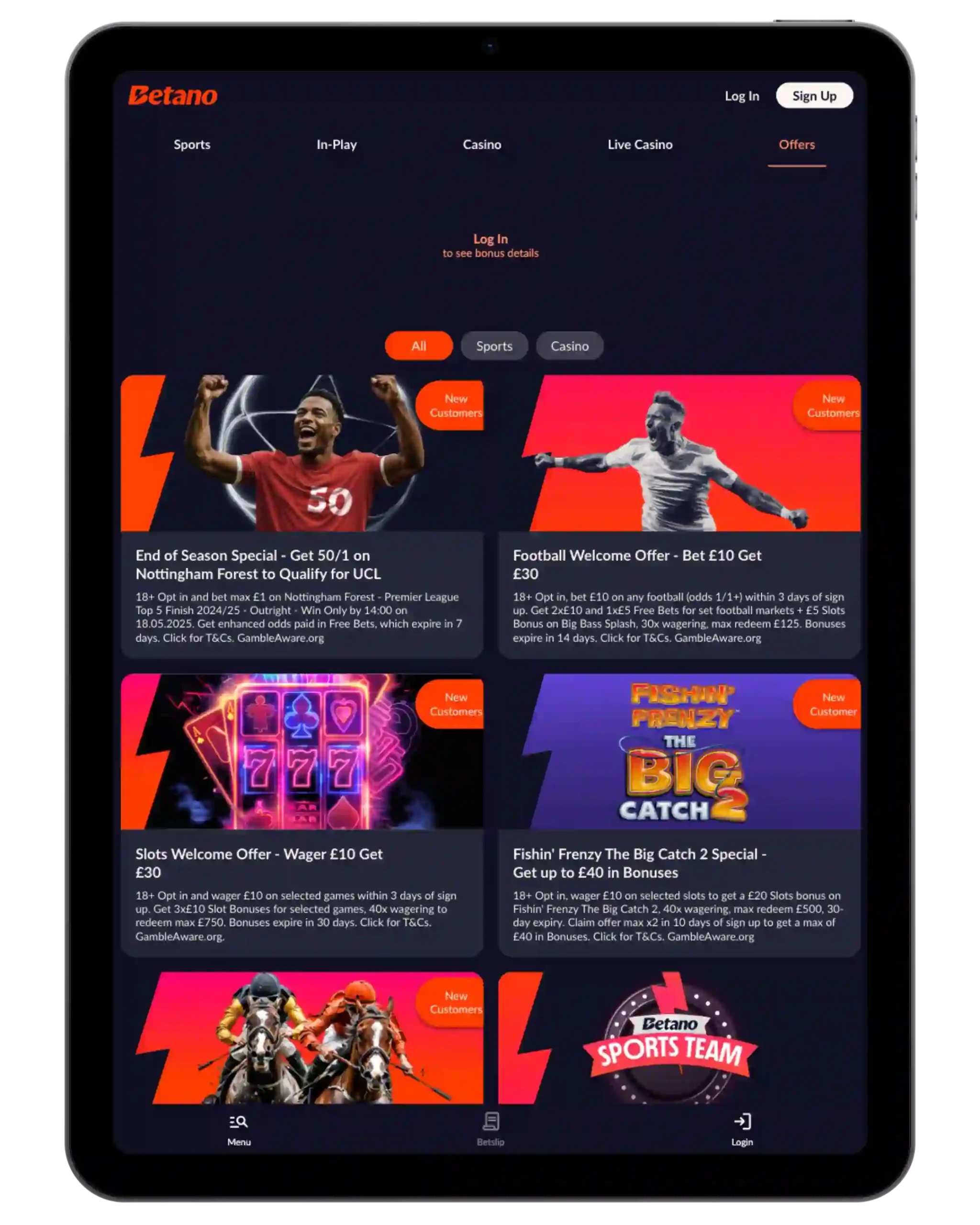 betano sign up offer